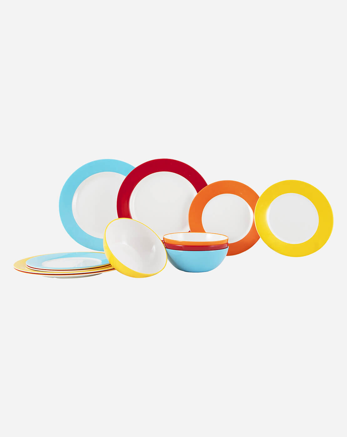 GIMEX Gimex Colour Line Geschirr Rainbow 12-Teilig