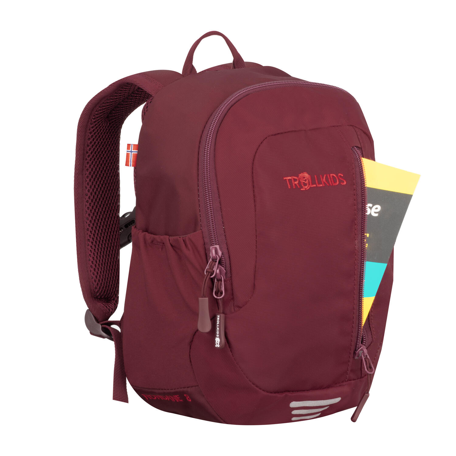 sac à dos de jour pour enfants RONDANE, imperméable et polyvalent, rouge 3/7