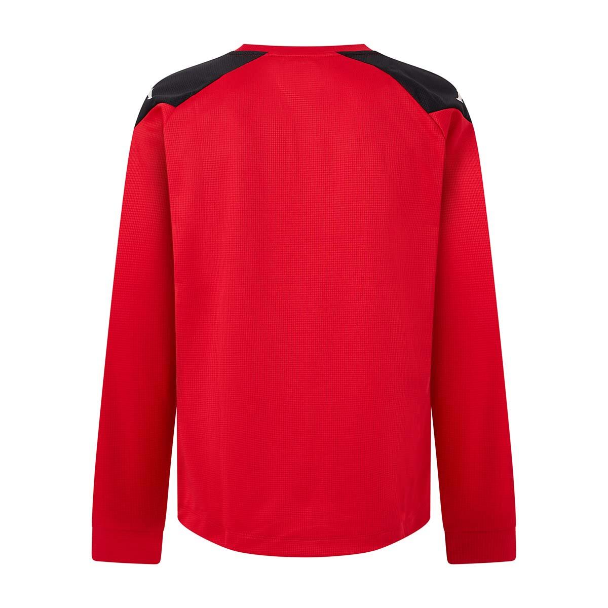 Sweatshirt manches longues garçon Lido rouge 4/4