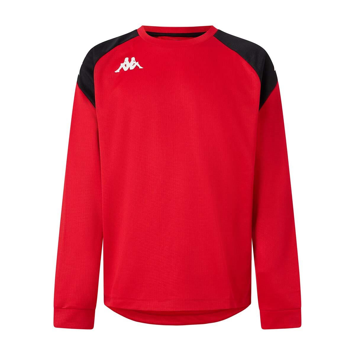 Sweatshirt manches longues garçon Lido rouge 1/4