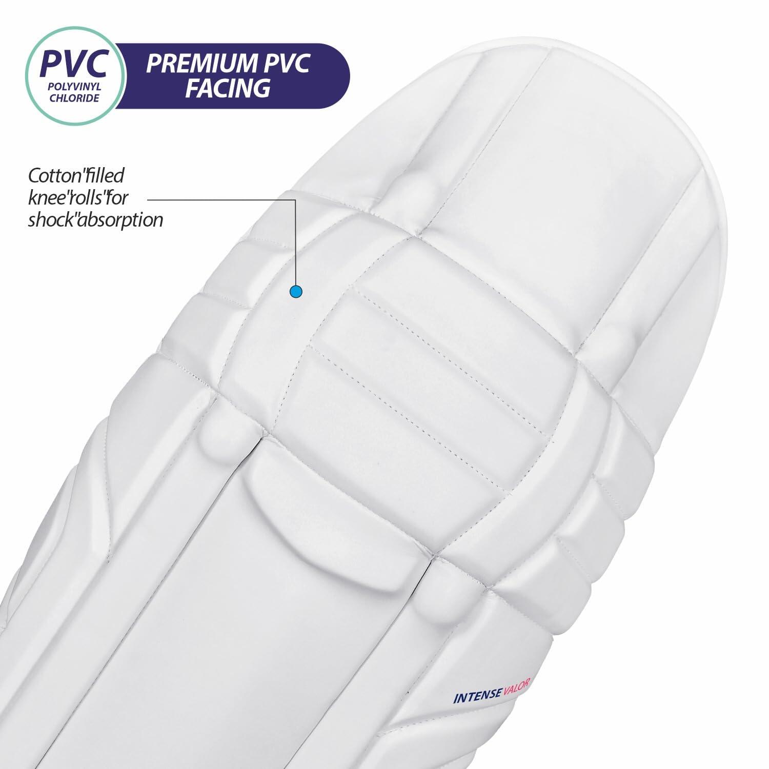 DSC Intense Valor Batting Legguard | Farbe: Weiß | Größe: Herren 6/7