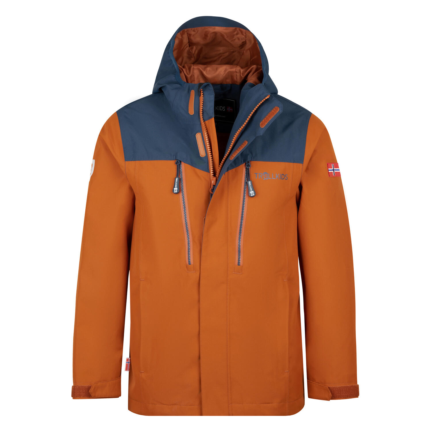 Veste fonctionnelle 3 en 1 pour enfants Preikestolen cannelle/bleu foncé 5/5