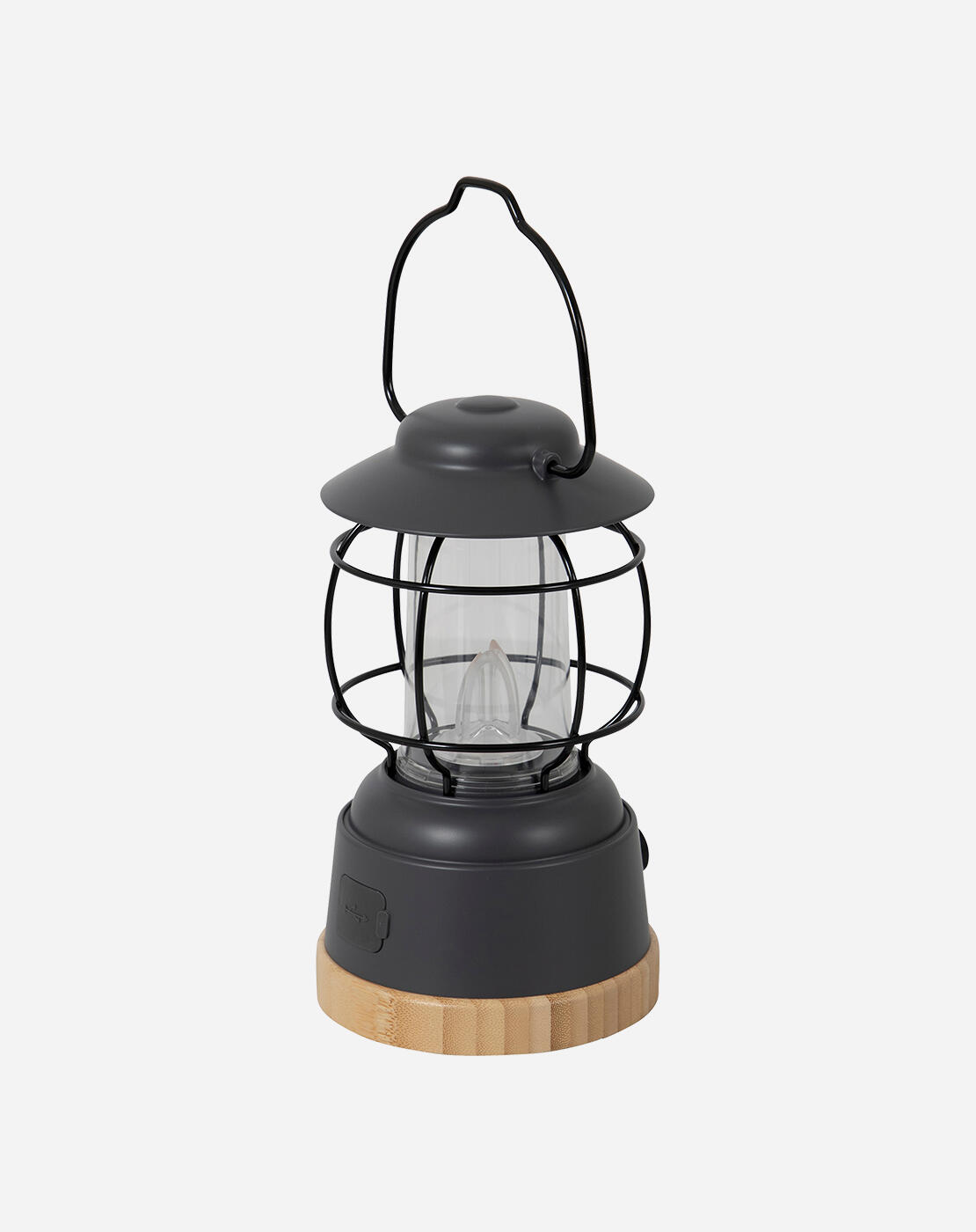 Bo-Camp Lantaarn Sloane LED antracietkleurig en bruin 7/7