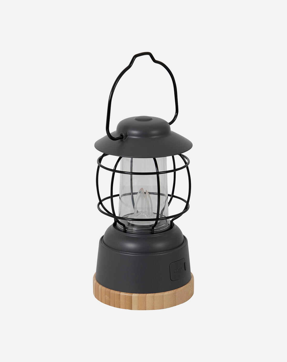 Bo-Camp Lantaarn Sloane LED antracietkleurig en bruin 5/7