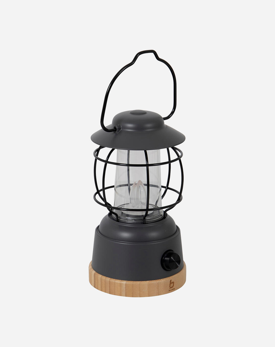 Bo-Camp Lantaarn Sloane LED antracietkleurig en bruin 1/7