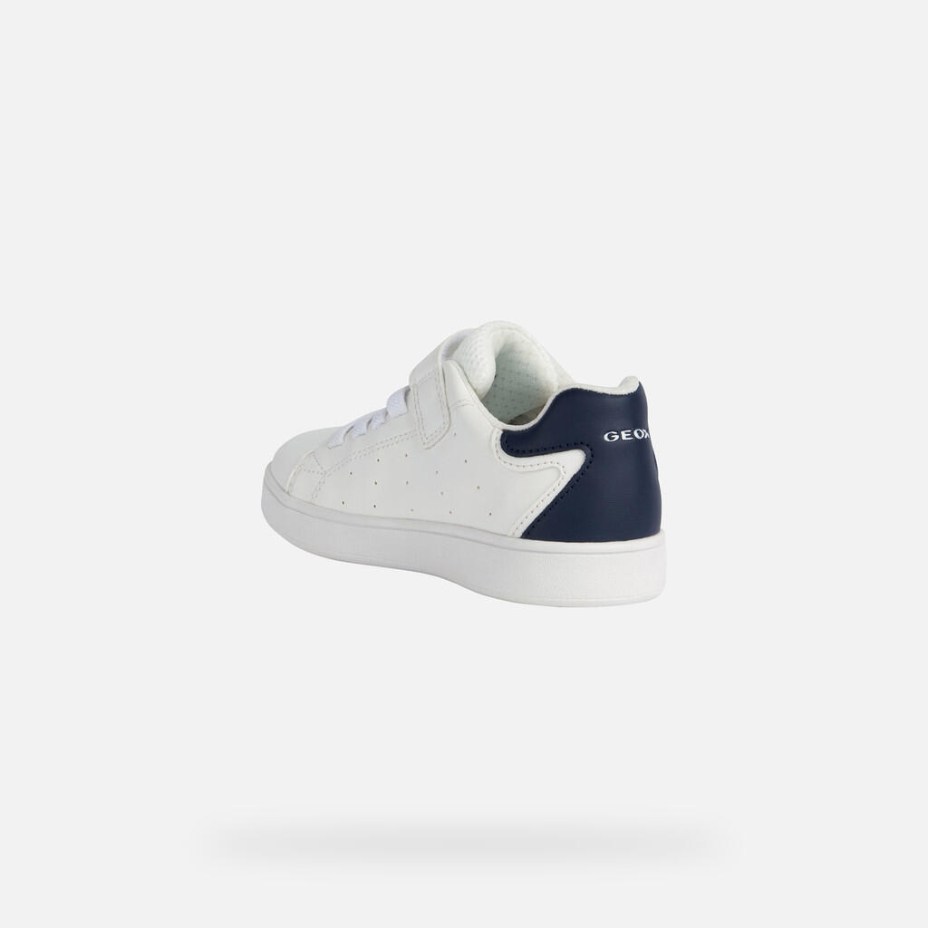 Baskets Garçon ECLYPER JUNIOR Blanc/Bleu Marine 5/7