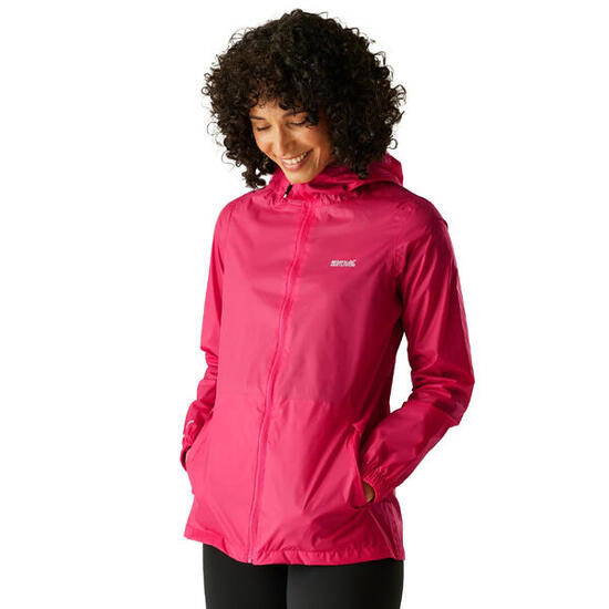 Veste Imperméable À Capuche PACK IT Femme (Rose Foncé Vif)