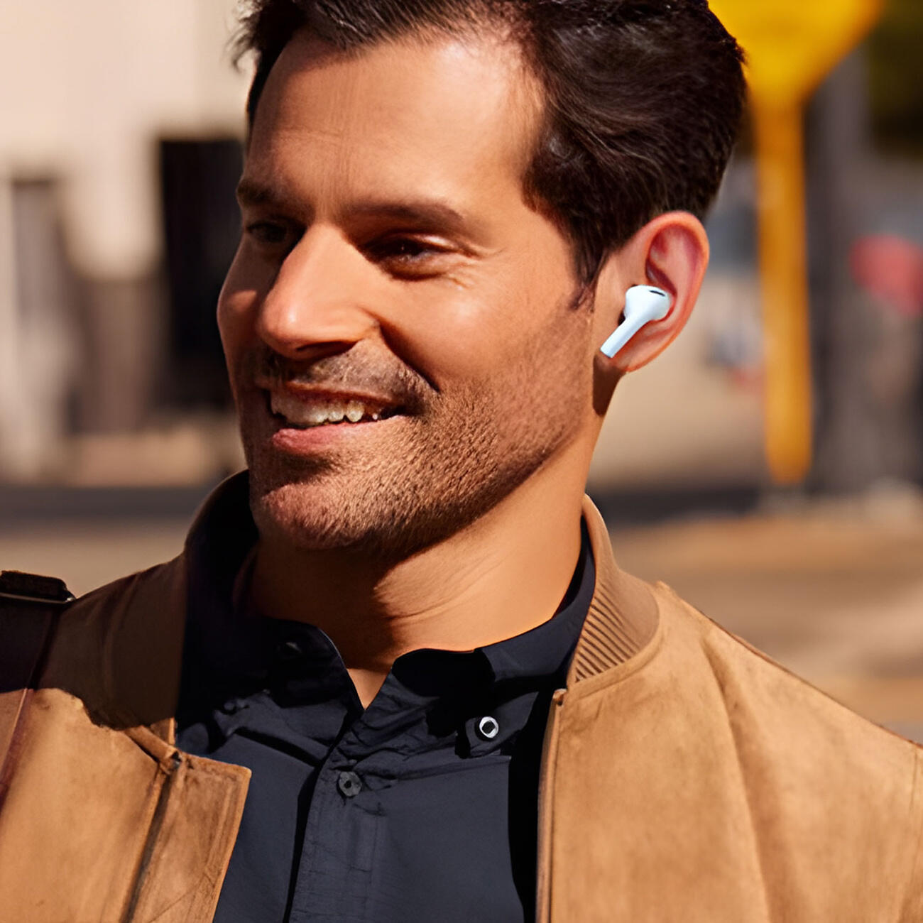 Słuchawki bezprzewodowe douszne u19 tws bluetooth 5.3 z wyświetlaczem led białe 6/7