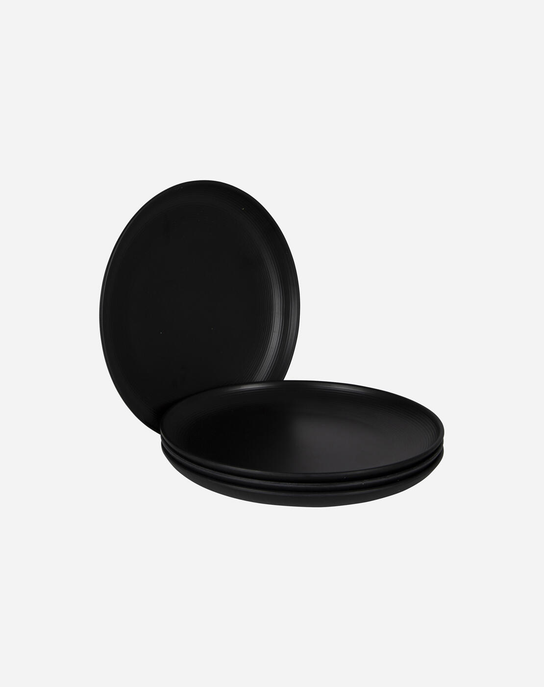 BO-CAMP Bo-Camp Industrial collection Frühstücksteller Orville 4 Stück Schwarz