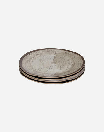 Bo-Camp - Frühstücksteller - Halo - 4 Stück - Melamin - Beige