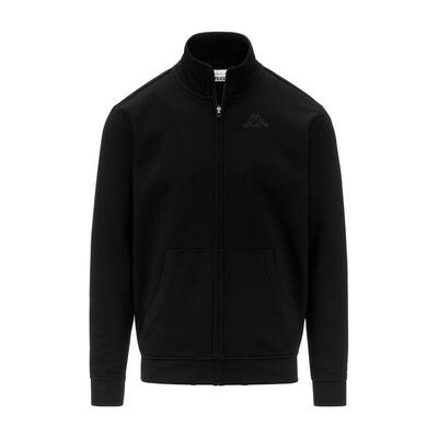 Felpe da uomo in cotone nero da sportivo