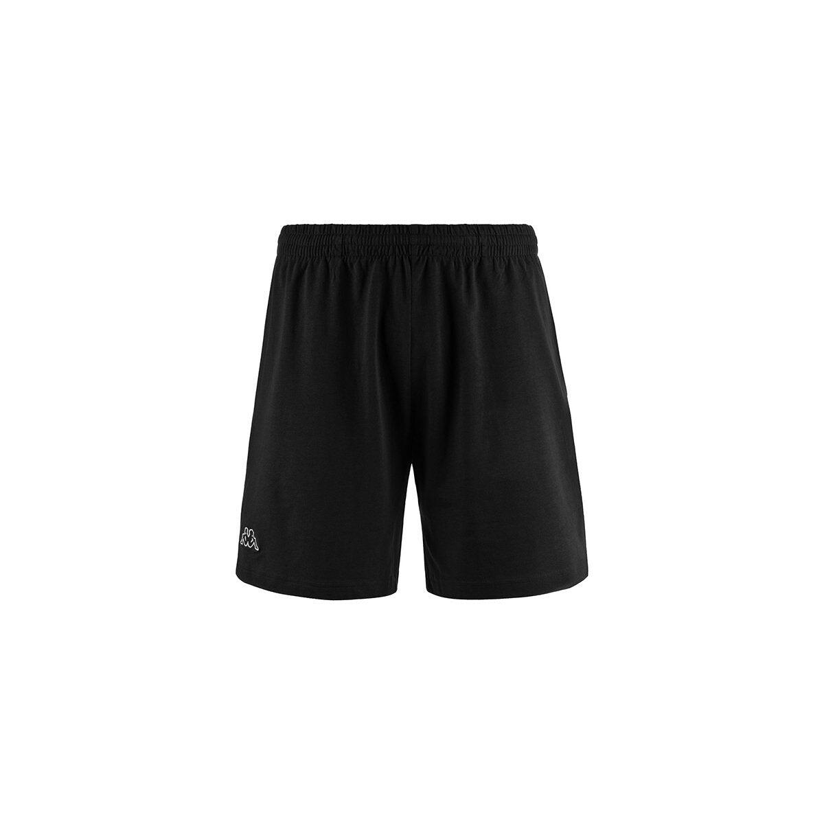 kappa pantaloncini da uomo in cotone nero da fitness 5/7