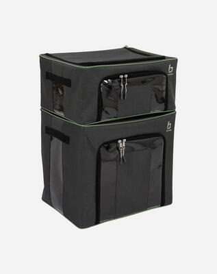Bo-camp - opbergbox - opvouwbaar - 2 stuks - 2 maten