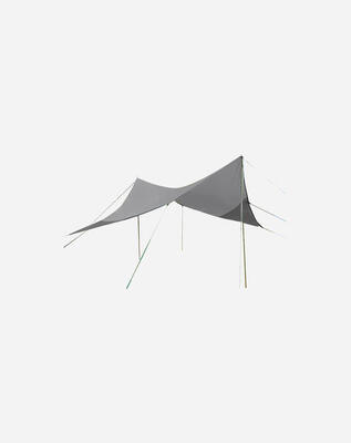 Bo-Camp Tarp Reise-Diamant 4-seitig Grau 4x4 Meter