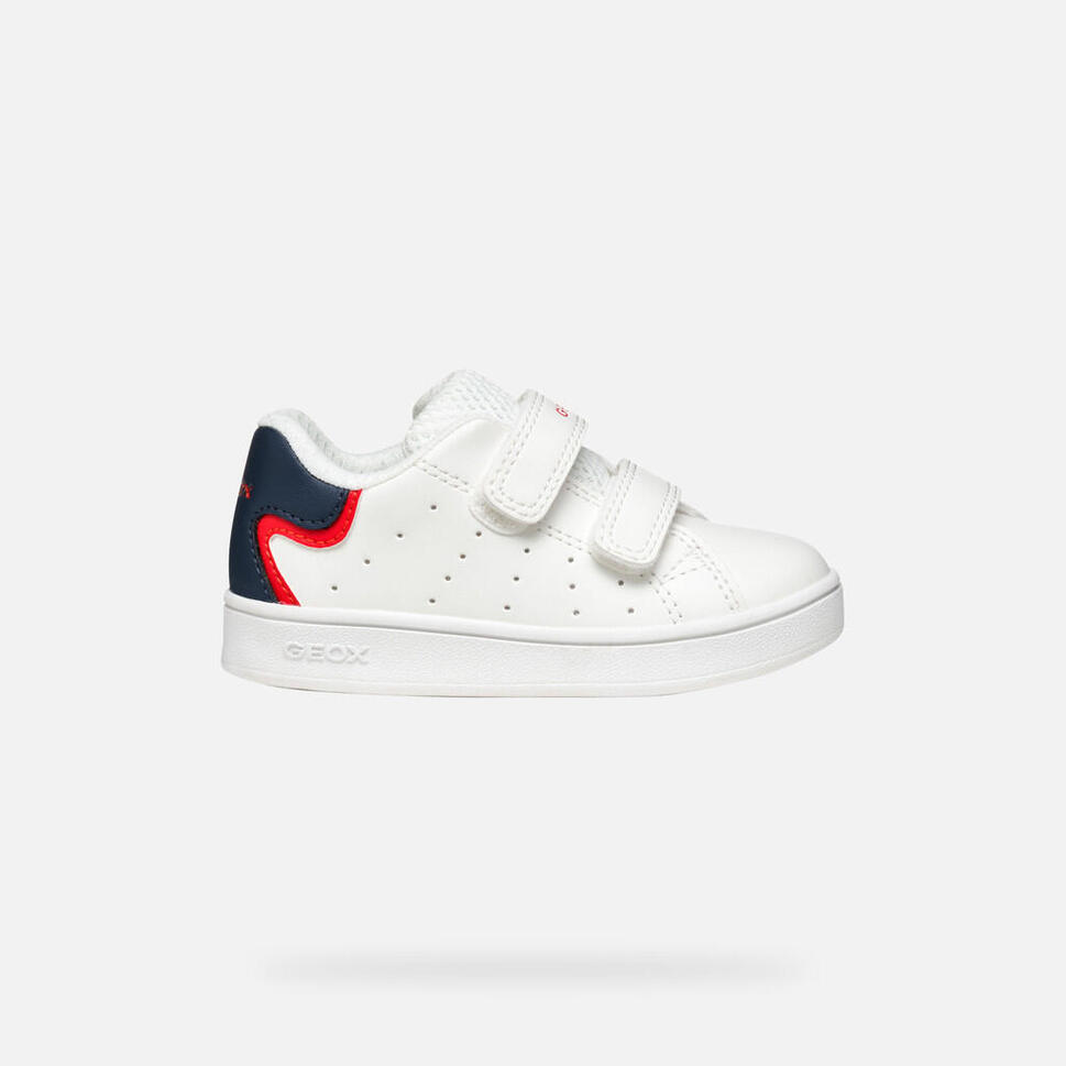 Tenisówki Geox Model B Eclyper Boy Kolor Biały