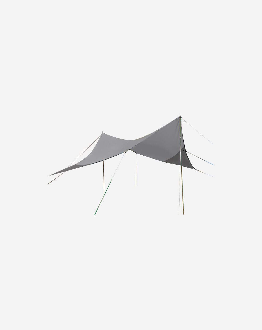 BO-CAMP Bo-Camp Tarp Reise-Diamant 4-Haken Grau 3x3 Meter