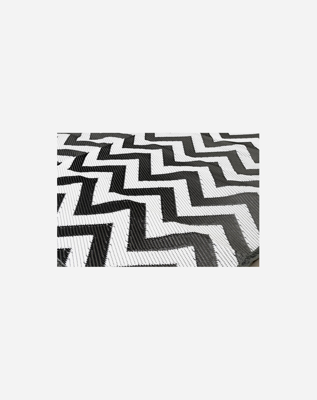 Urban Outdoor - Tapis Détente - Wave - Polypropylène - Noir/Blanc - XL 2/4