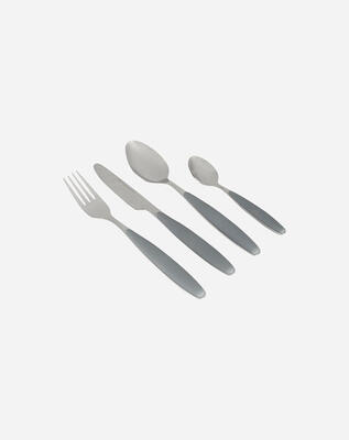 Gimex Besteck Grau Soft-Touch-Griff 16-Teilig