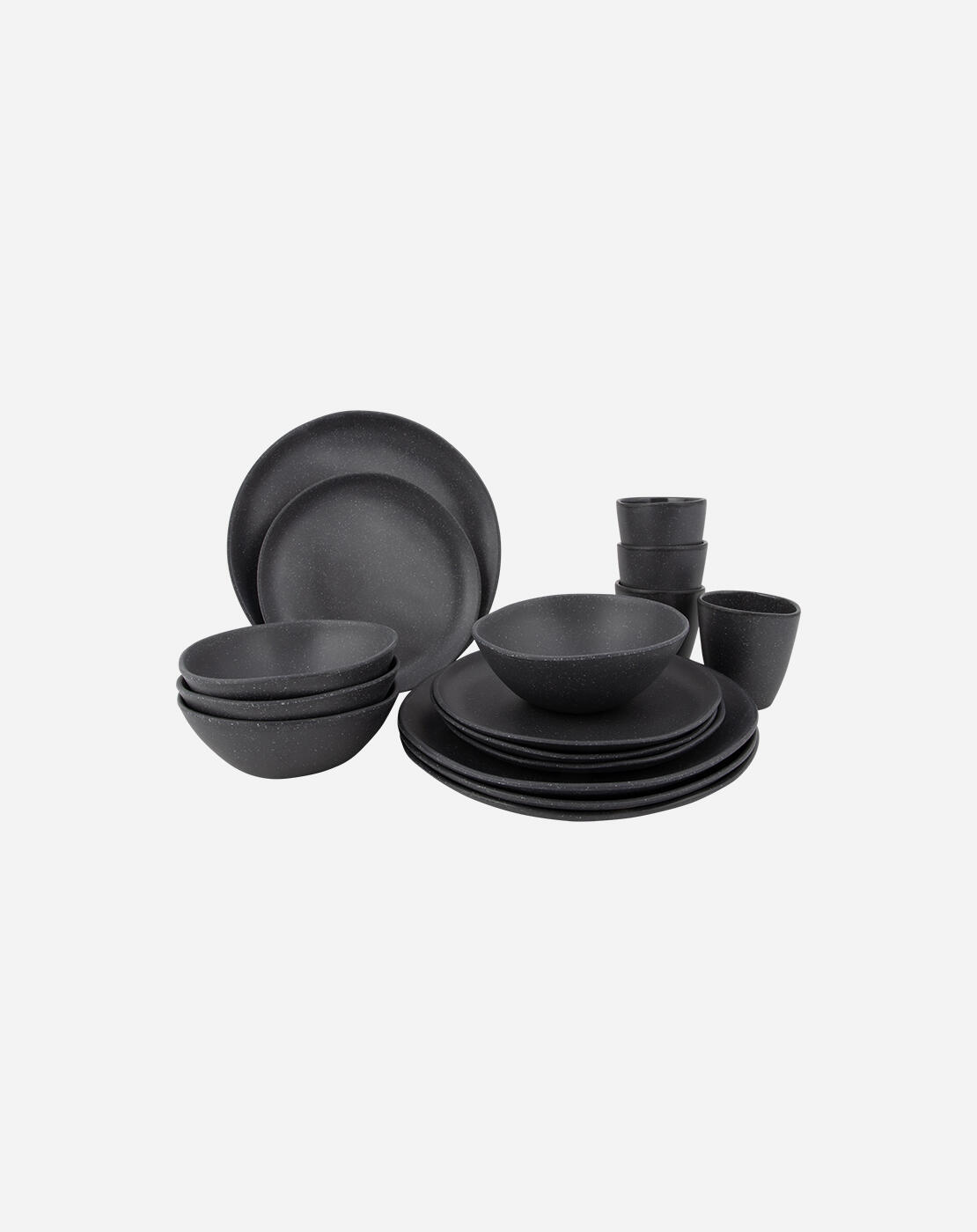 BO-CAMP Bo-Camp Urban Outdoor collection Essgeschirr Hoxton 16-Teilig Grau