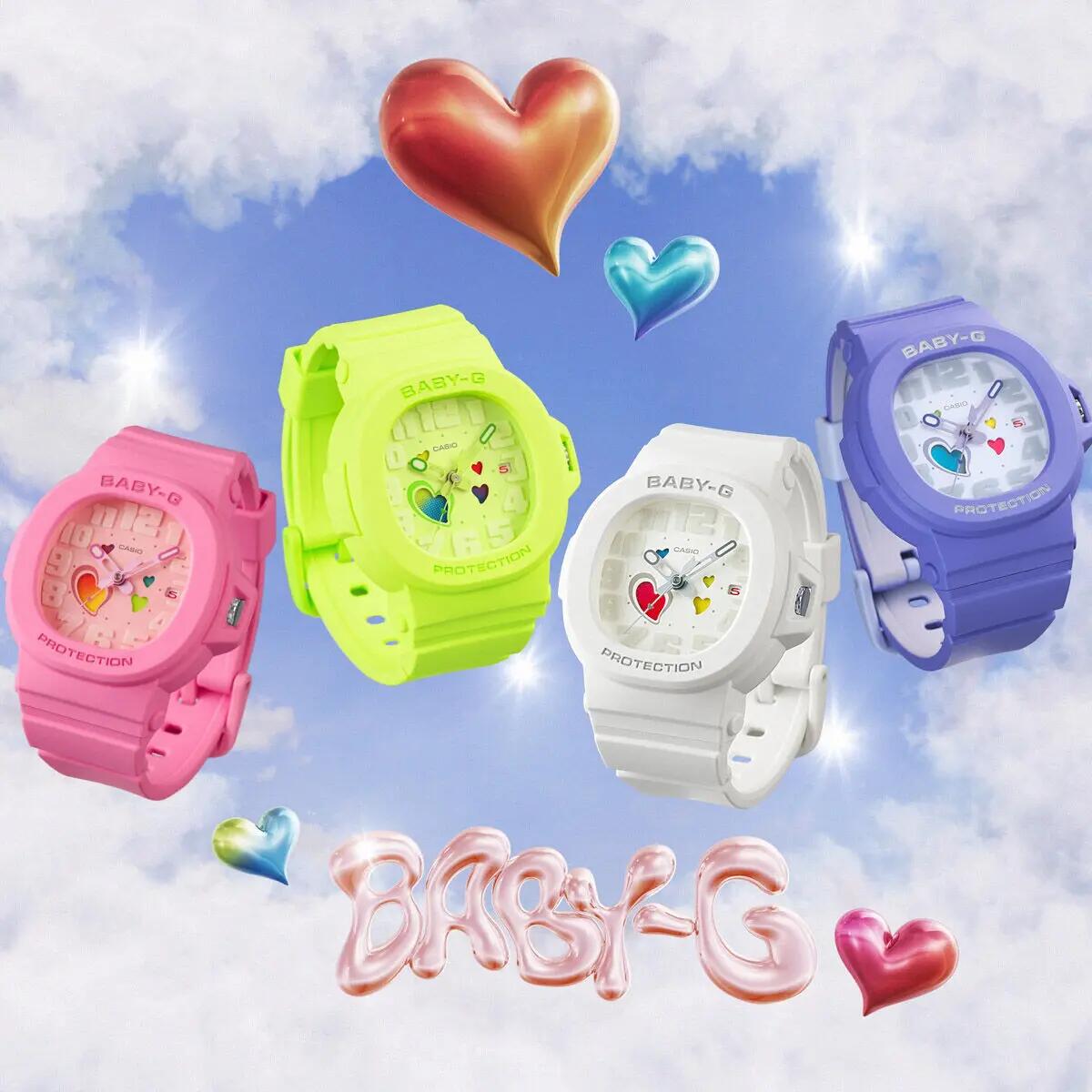 Ladies' Watch Casio G-Shock PLAYFUL HEART SERIES - YELLOW 5/5