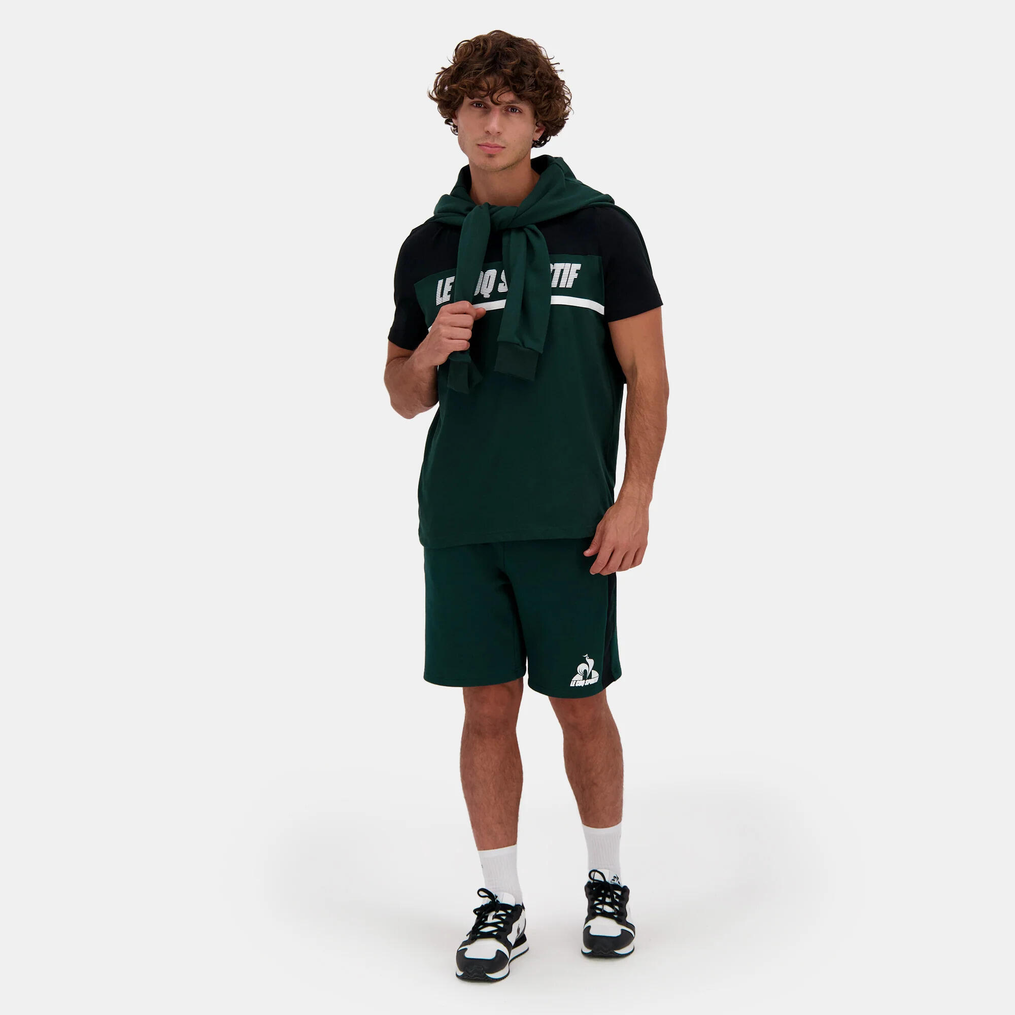 Camiseta Negra Hombre Le Coq Sportif Contemporánea 3/6
