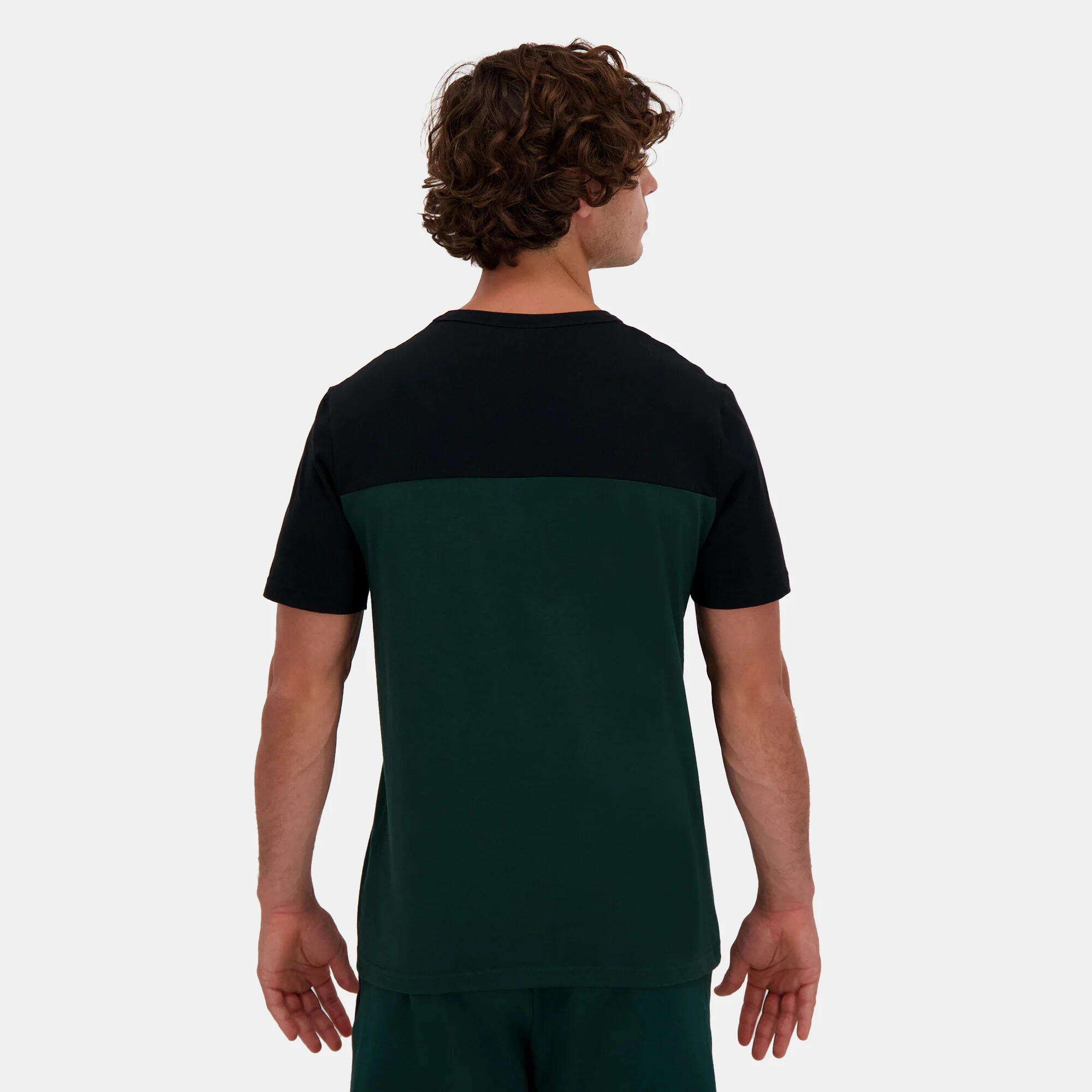 Camiseta Negra Hombre Le Coq Sportif Contemporánea 5/6