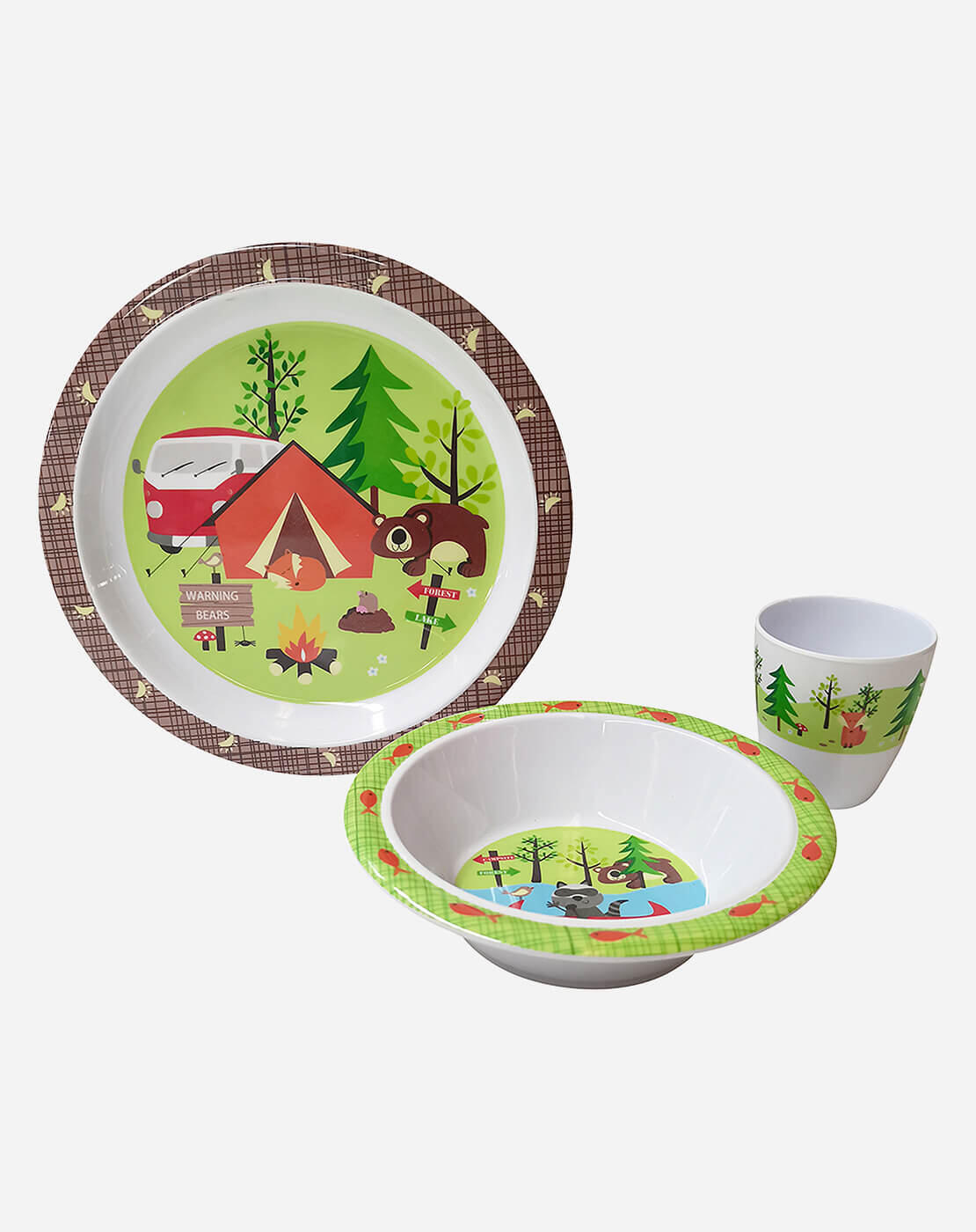 GIMEX Gimex Kids Line Geschirr Adventure 3-Teilig