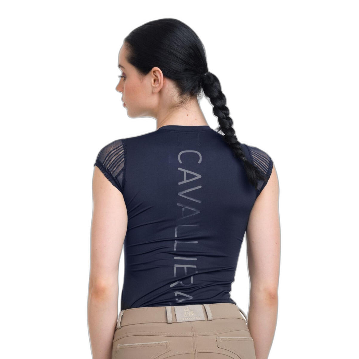 Polo d'équitation manches courtes femme Cavalliera Casual Contessa 2/4