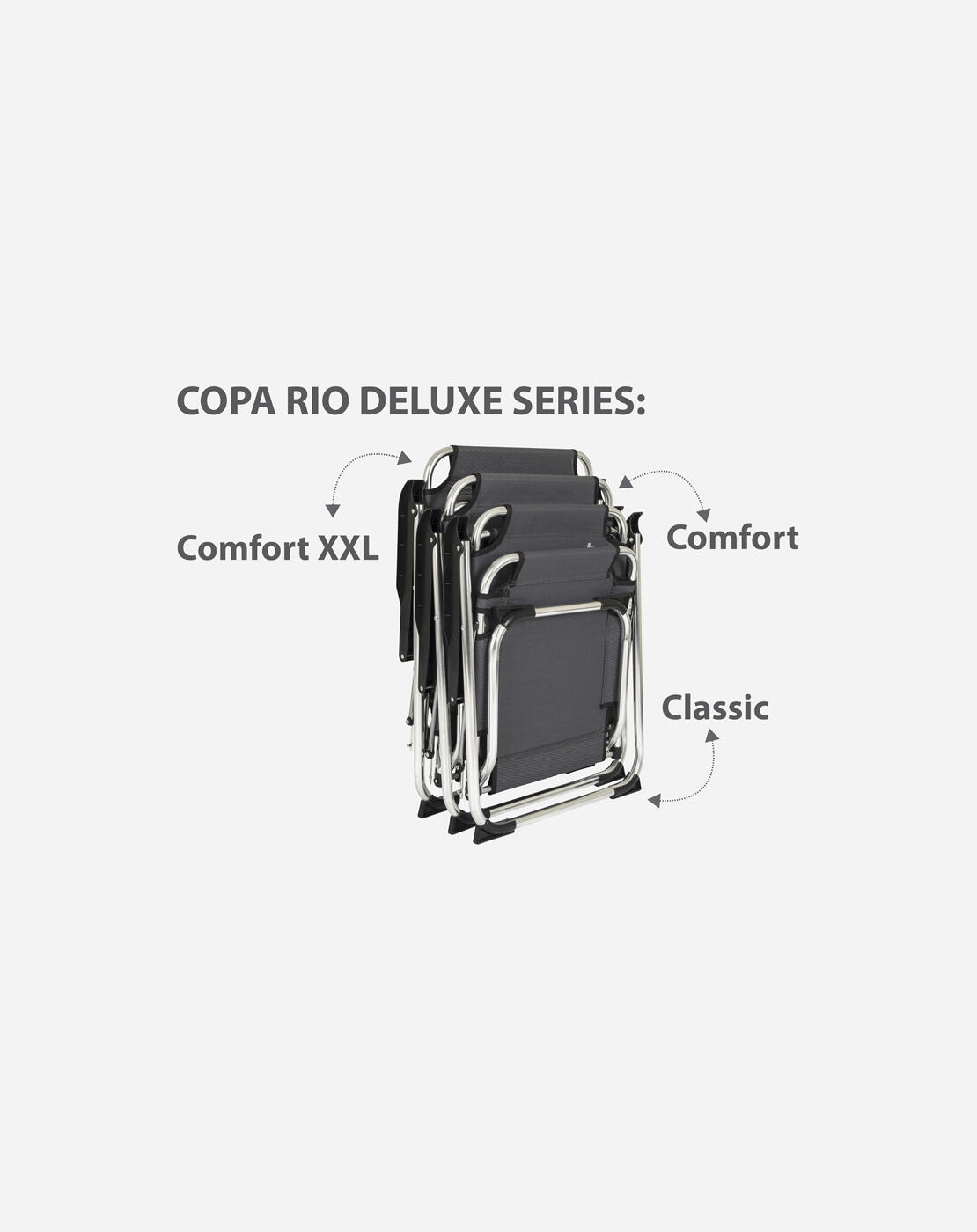 Chaise - Copa Rio - Deluxe - M - Aluminium - Gris 5/7