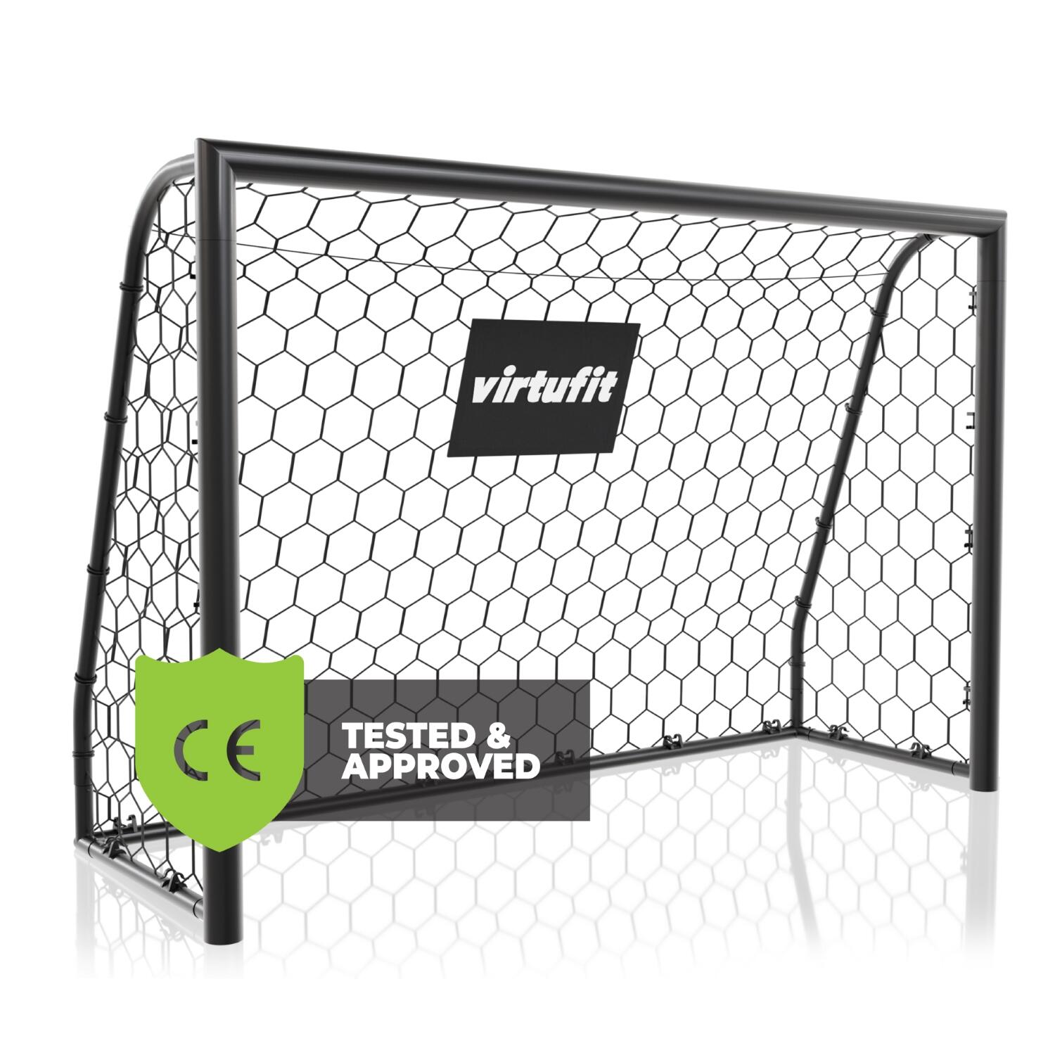 VIRTUFIT Voetbaldoel Premium - Heavy Duty Voetbal Goal - 180 x 120 x 60
