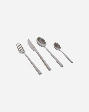 Bo-Camp - Besteck-Set - 4-Personen - Silber
