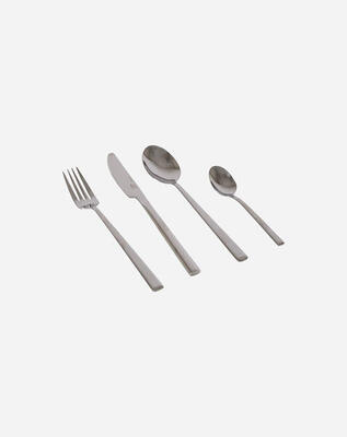 Bo-Camp Besteck-Set 4-Personen Silber