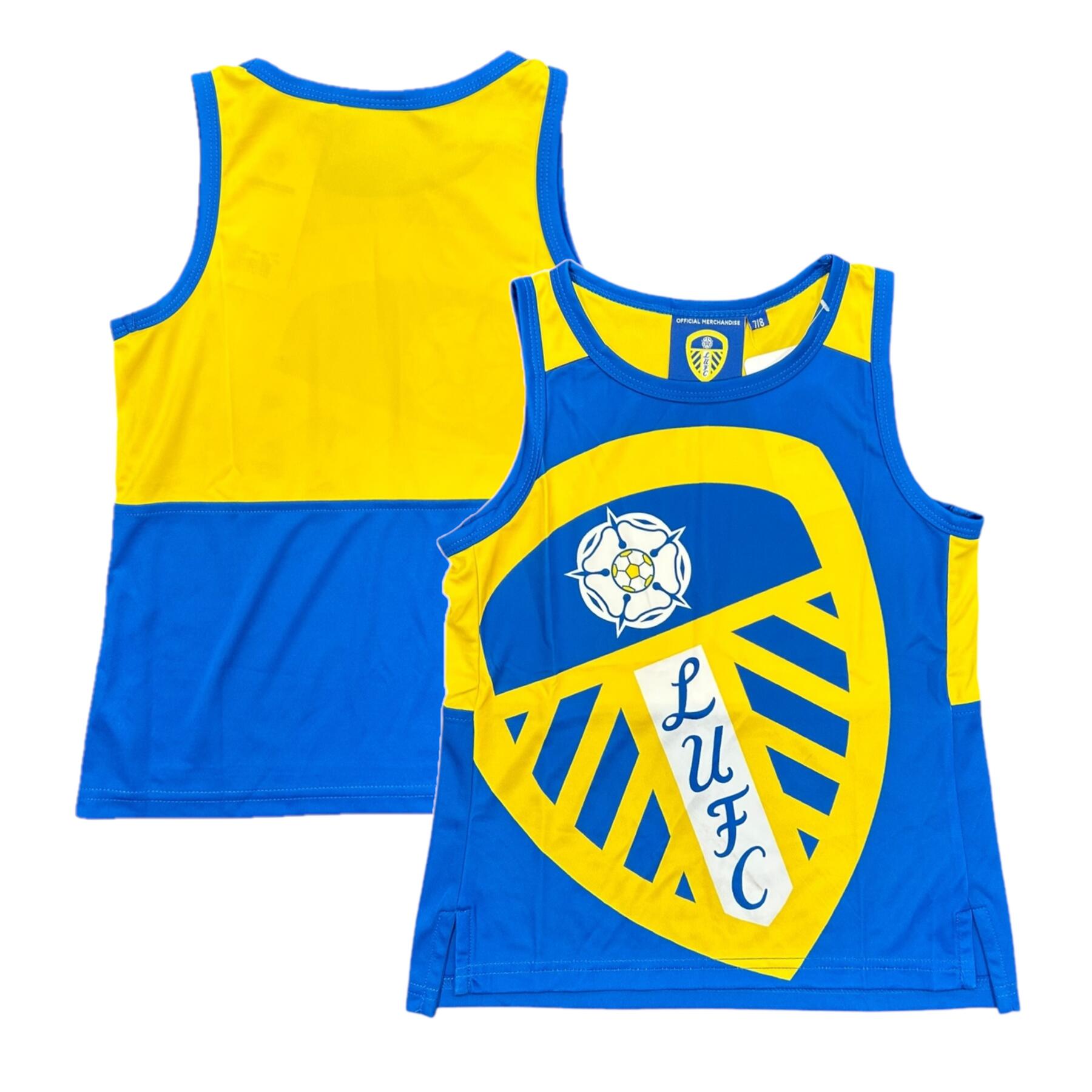 Leeds United Tank Top Kid's Football Oversized Crest Vest NO BRAND