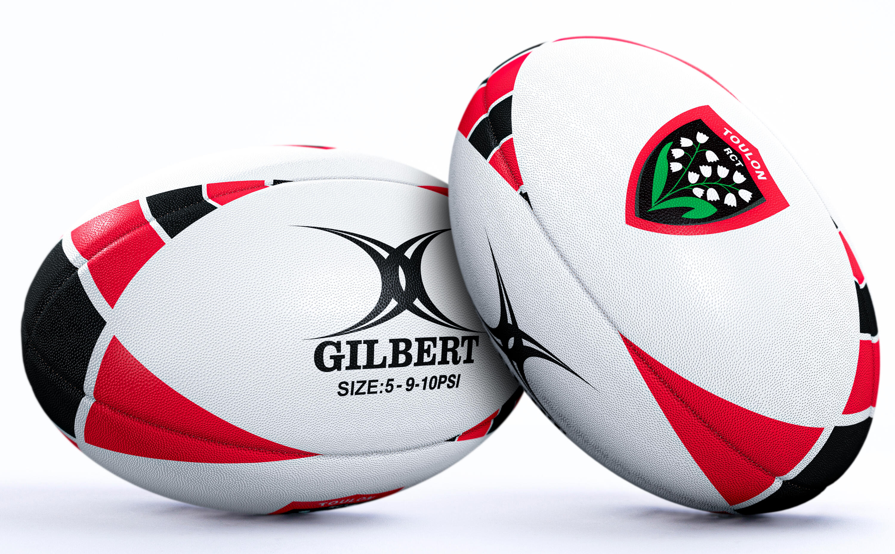 Ballon de Rugby RCT TOULON - Collection Officielle - Gilbert 3/3
