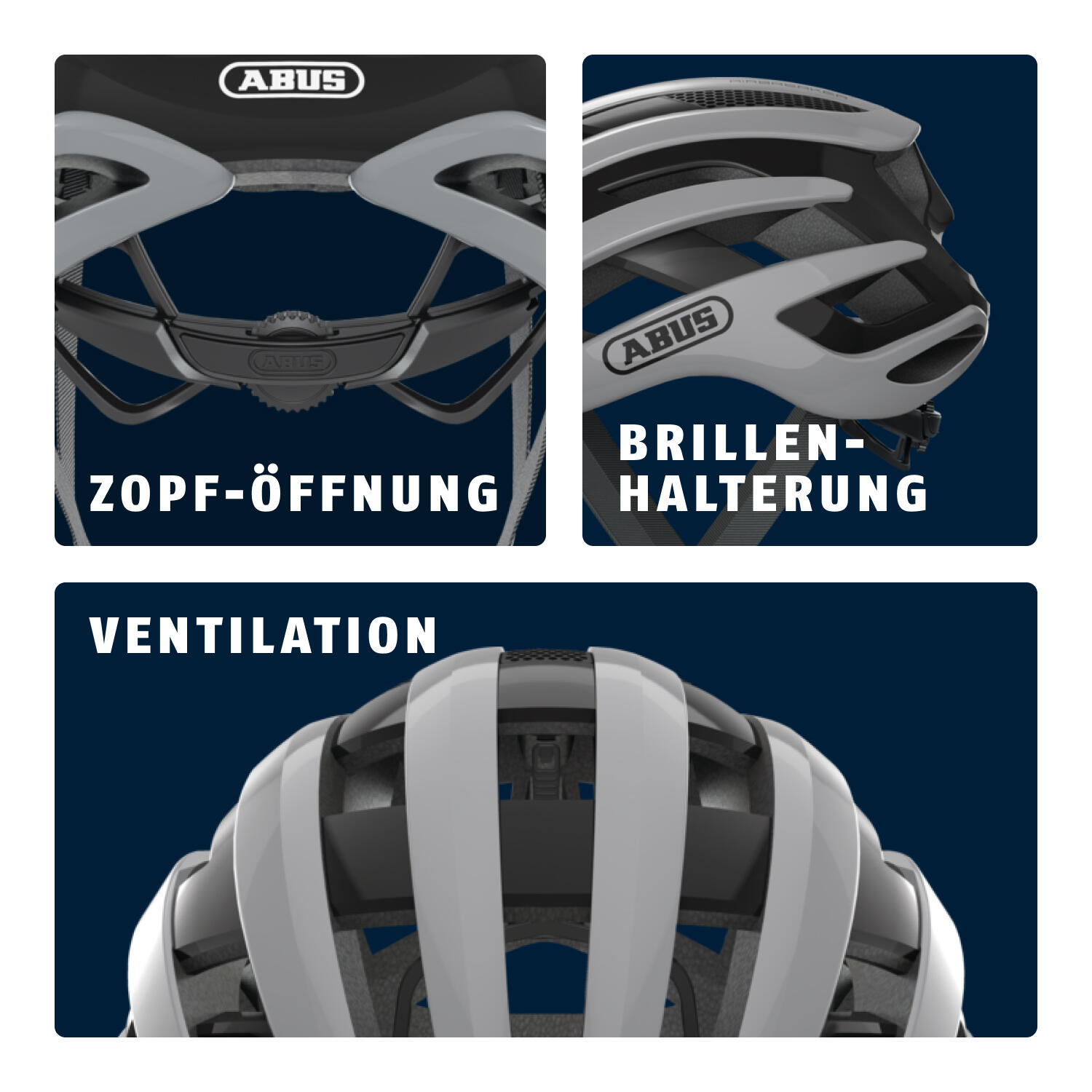 Casque de vélo de course "Airbreaker", gris 3/7