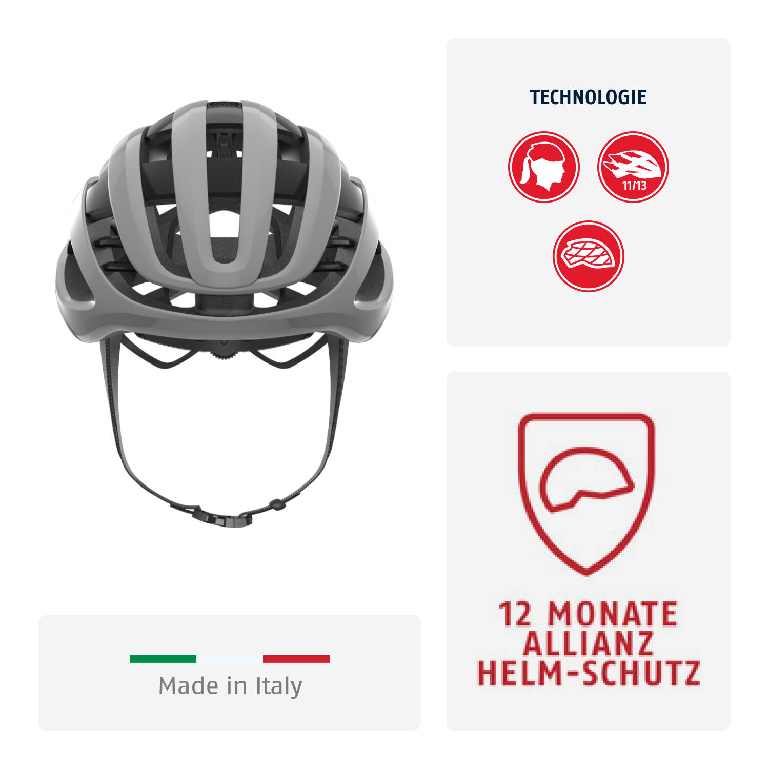 Casque de vélo de course "Airbreaker", gris 2/7