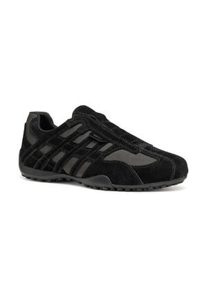 Geox U Snake Original A Herren Leder Sneaker Slip-On U56MNB 022EK C9999 schwarz