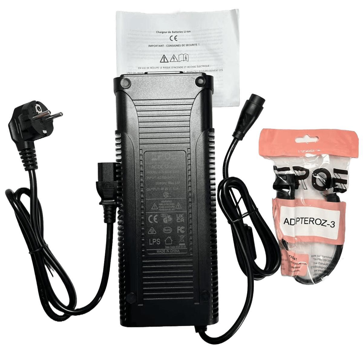 Chargeur Rapide Universel de Trottinette Électrique pour Batterie 60V 4/6