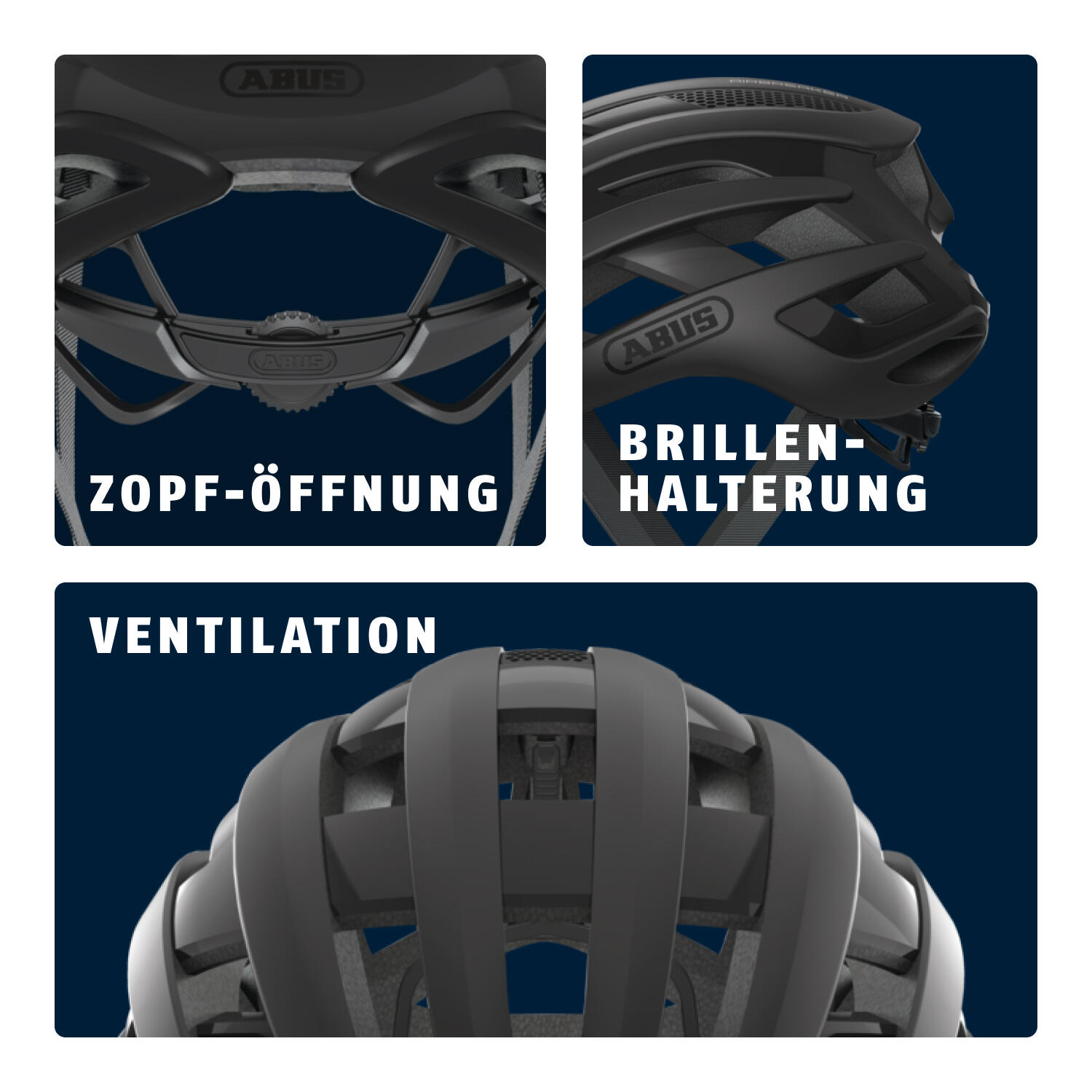 Casque de vélo de course "Airbreaker", noir 3/7