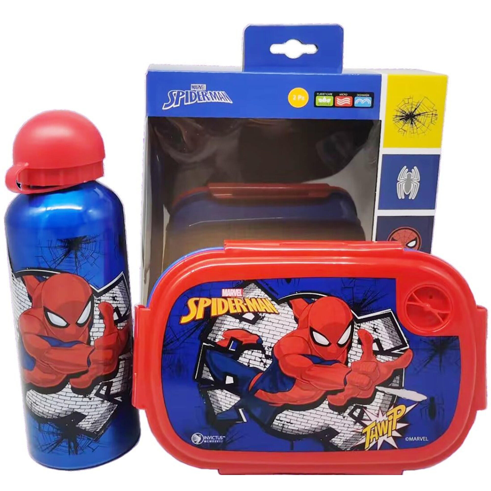 SET DI SNACK PER BAMBINI E PANINI PER BAMBINI  SPIDERMAN CLASSIC 3/3