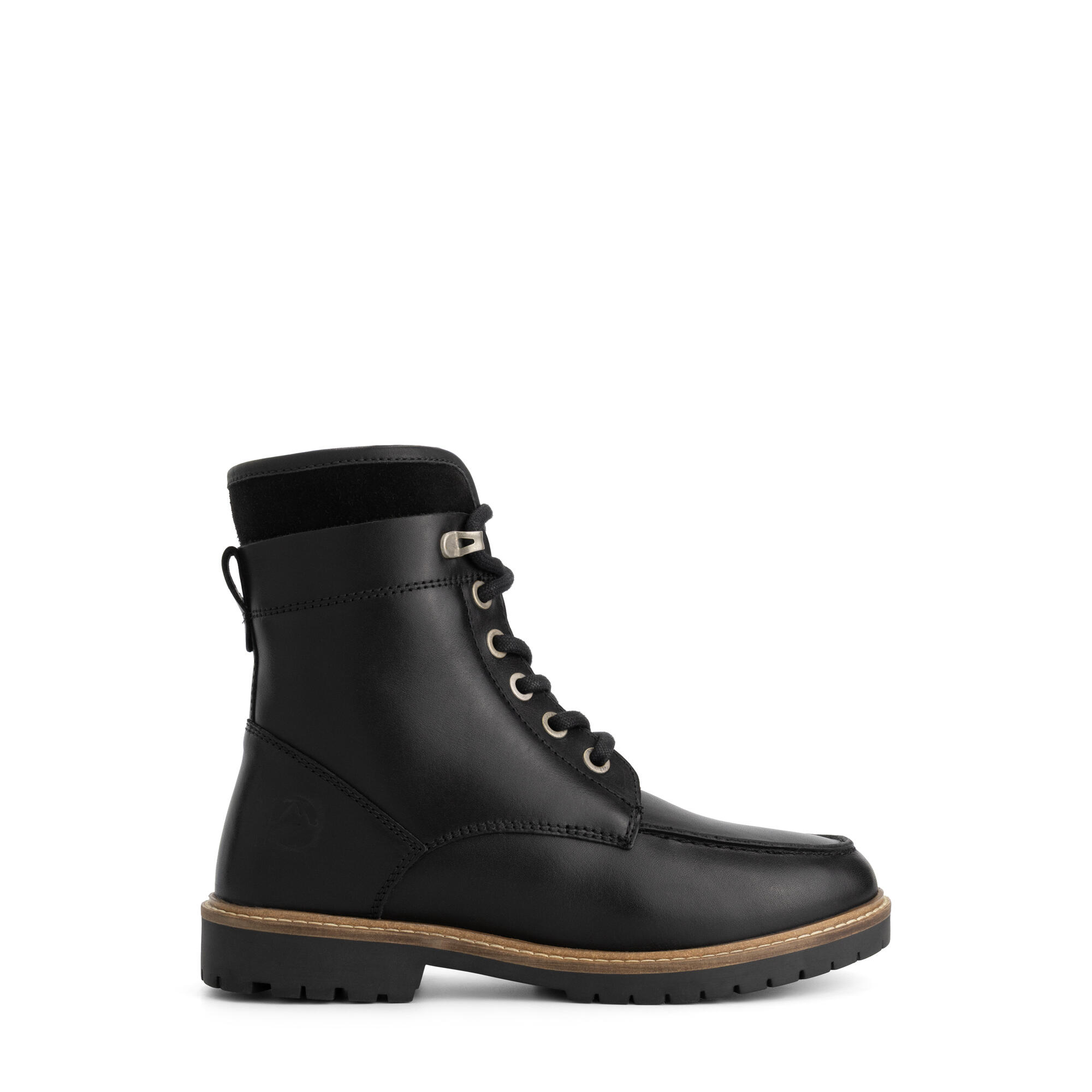 Tronstad Dames - Veterboots - Wolgevoerd - Zwart 3/6