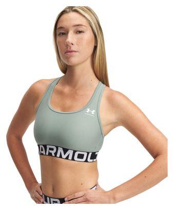 Brassière Under Armour HeatGear Armour Mid Branded Vert Femme