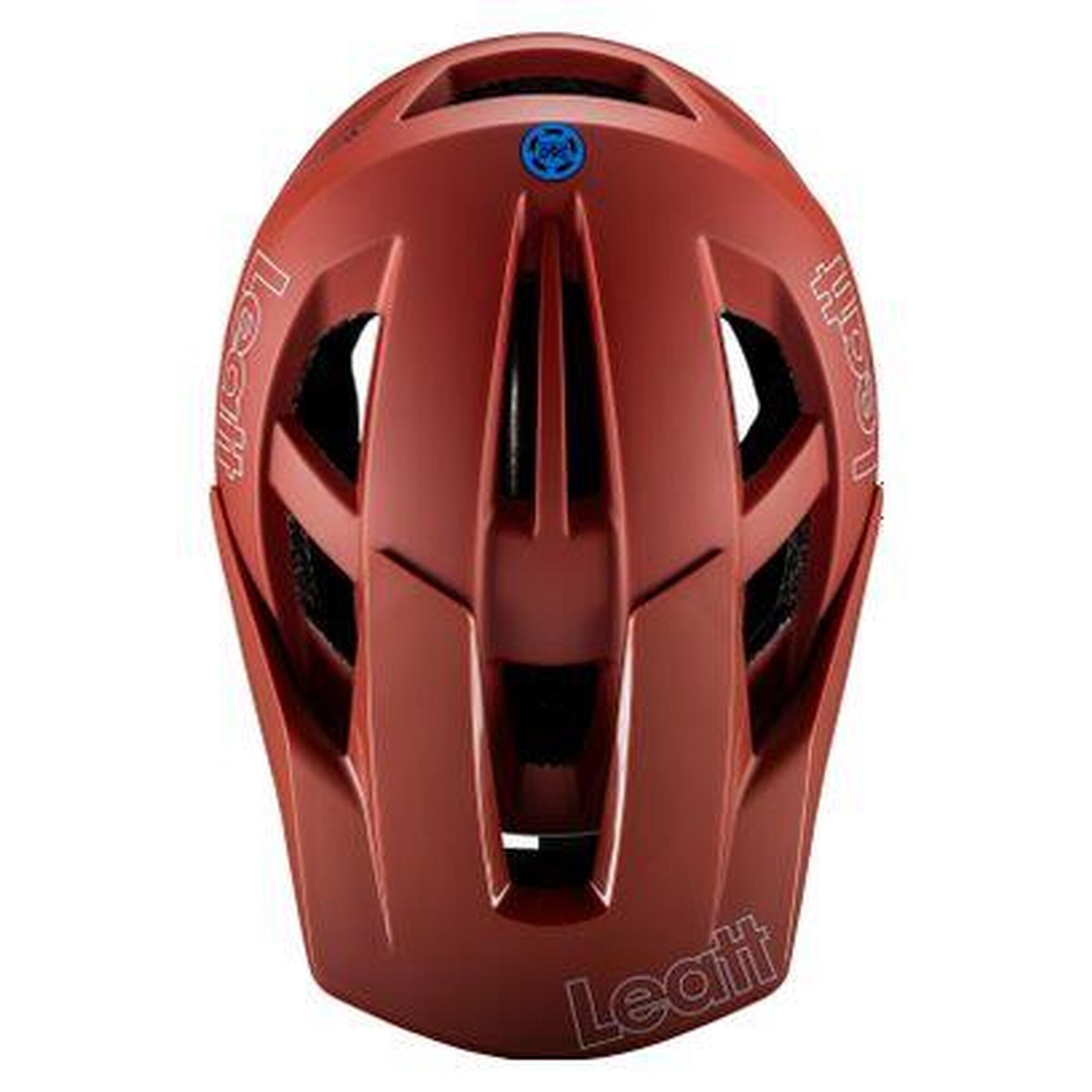 Casque avec Mentonnière Amovible Leatt Enduro 2.0 Rouge Lava