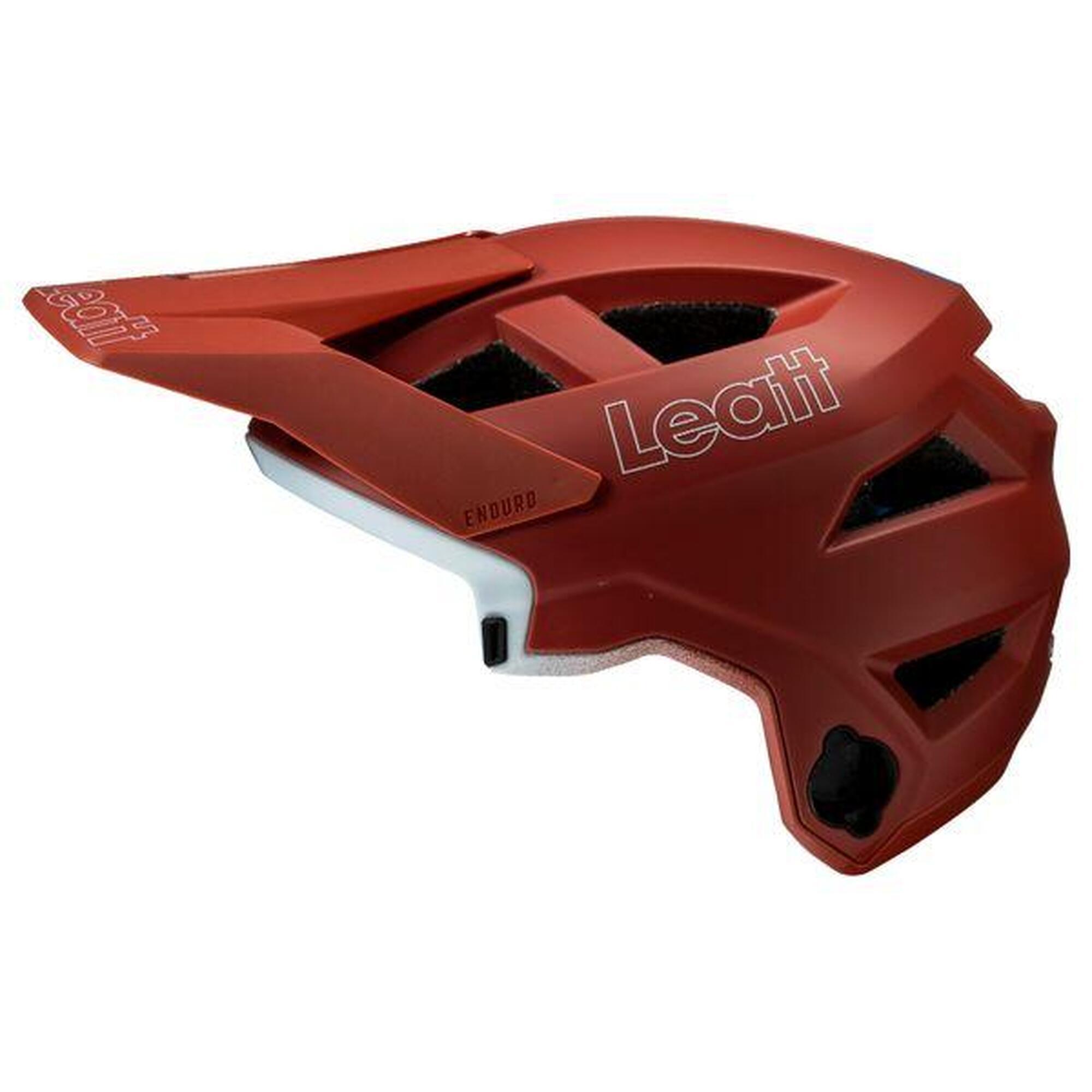 Casque avec Mentonnière Amovible Leatt Enduro 2.0 Rouge Lava