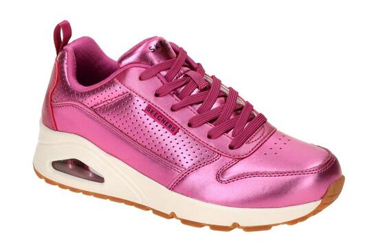 Skechers Uno Schuhe pink magenta metallic Sneakers 177109