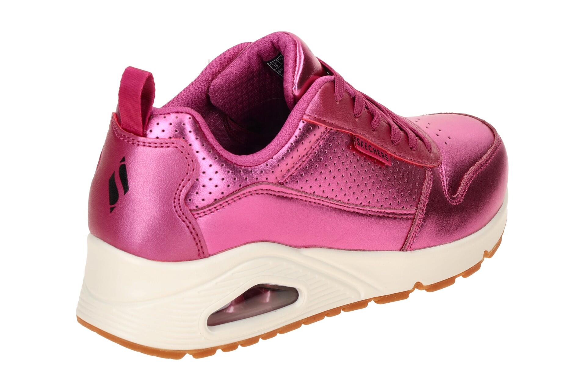 Skechers Uno Schuhe pink magenta metallic Sneakers 177109 4/7