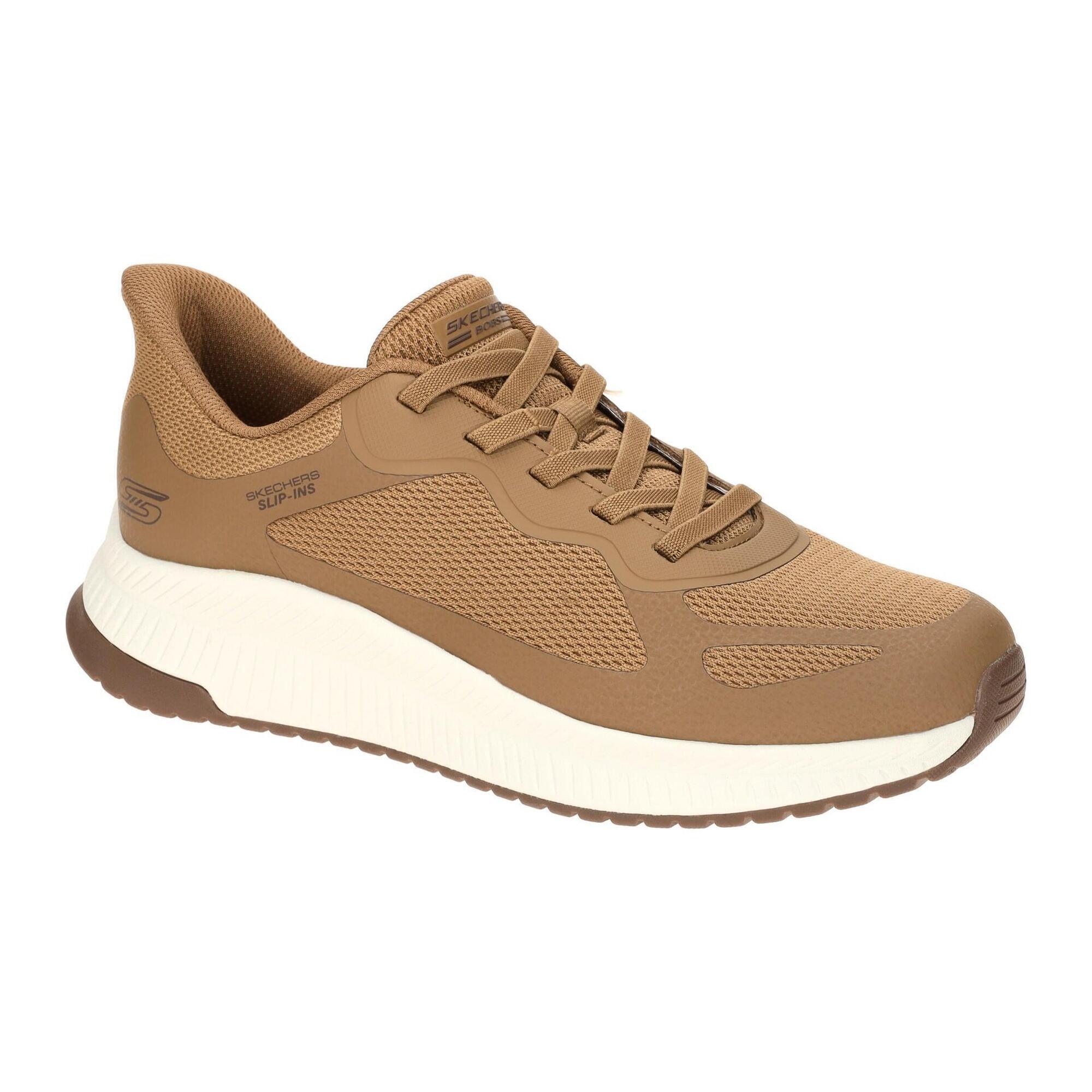 Skechers - Chaussure De Randonnée Baskets Homme Skechers Slip-ins: Bobs Sport Squad Cui - Chaussures De Sport - Marron - Decathlon