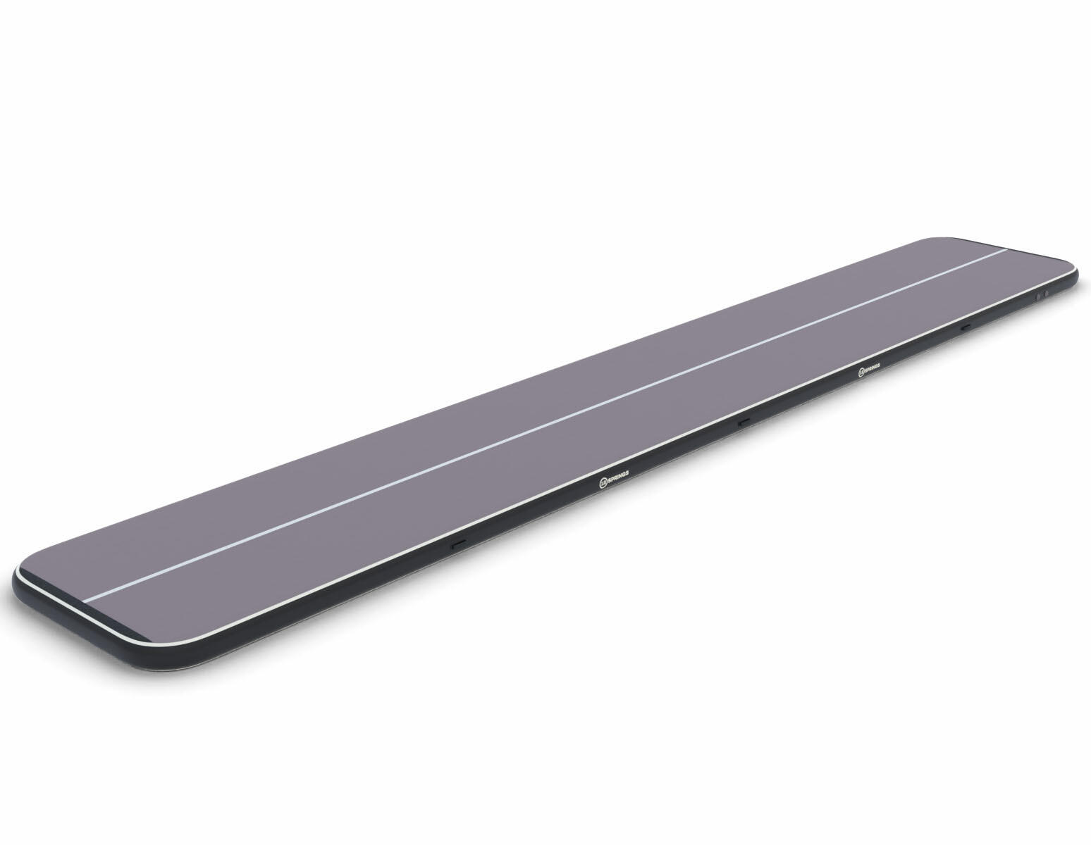 12SPRINGS Airtrack 12spring 1500x200x20 cm Plus Zwart/grijs