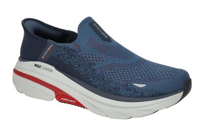 Skechers MAX CUSHIONING Schuhe blau rot Arch Fit Slip-Ins 220565