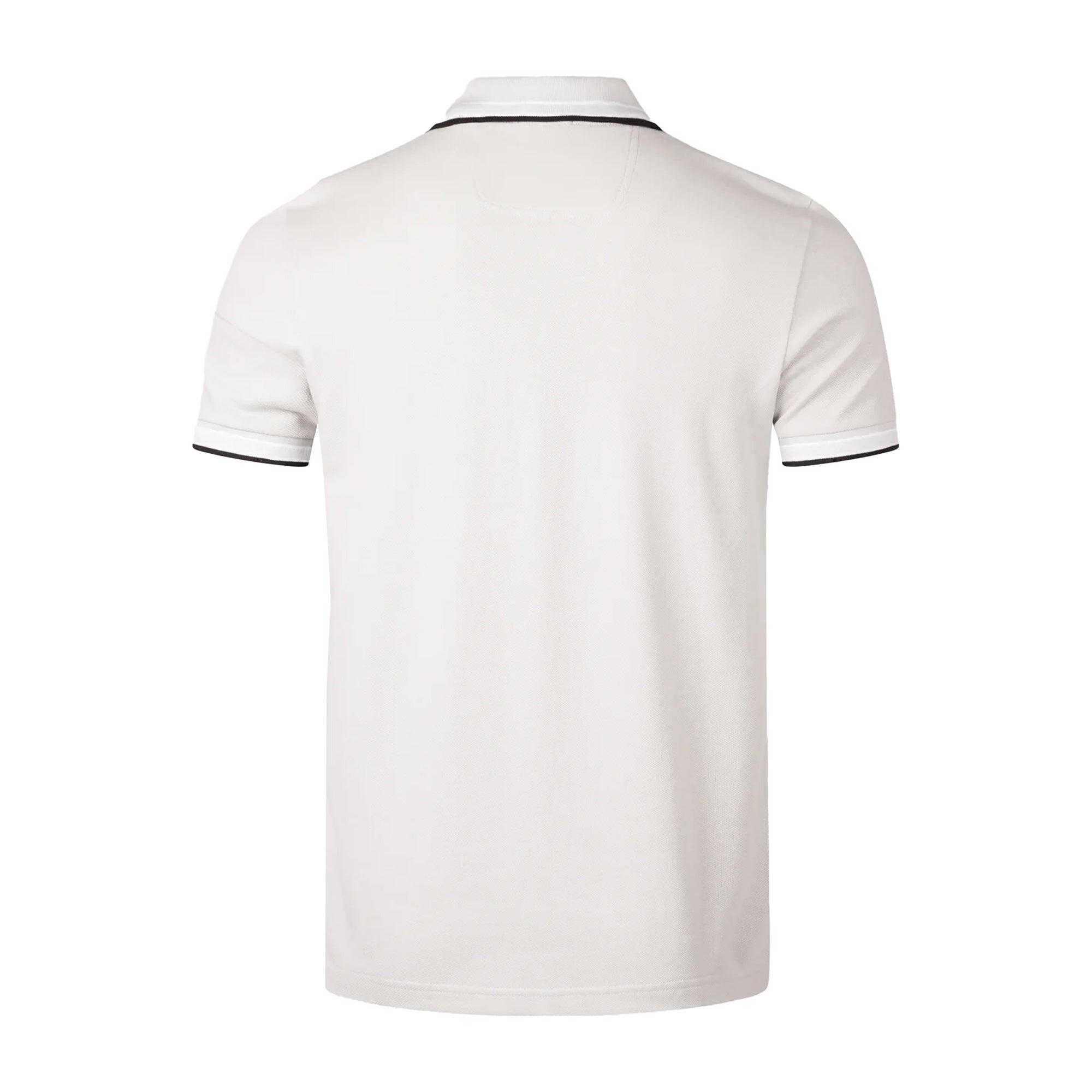 Maglietta Polo Con Punta A Contrasto Uomo Boss Paddy Grigio Chiaro 3/3